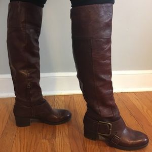 Clark’s knee high brown boots